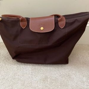 Longchamp LE PLIAGE ORIGINAL Shoulder bag L - Brown Canvas